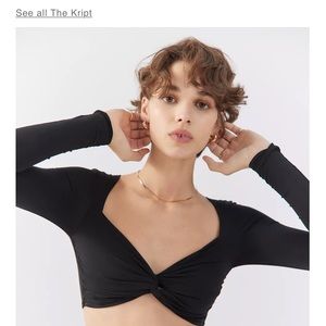 Urban Outfitters Out From Under twist top in blue